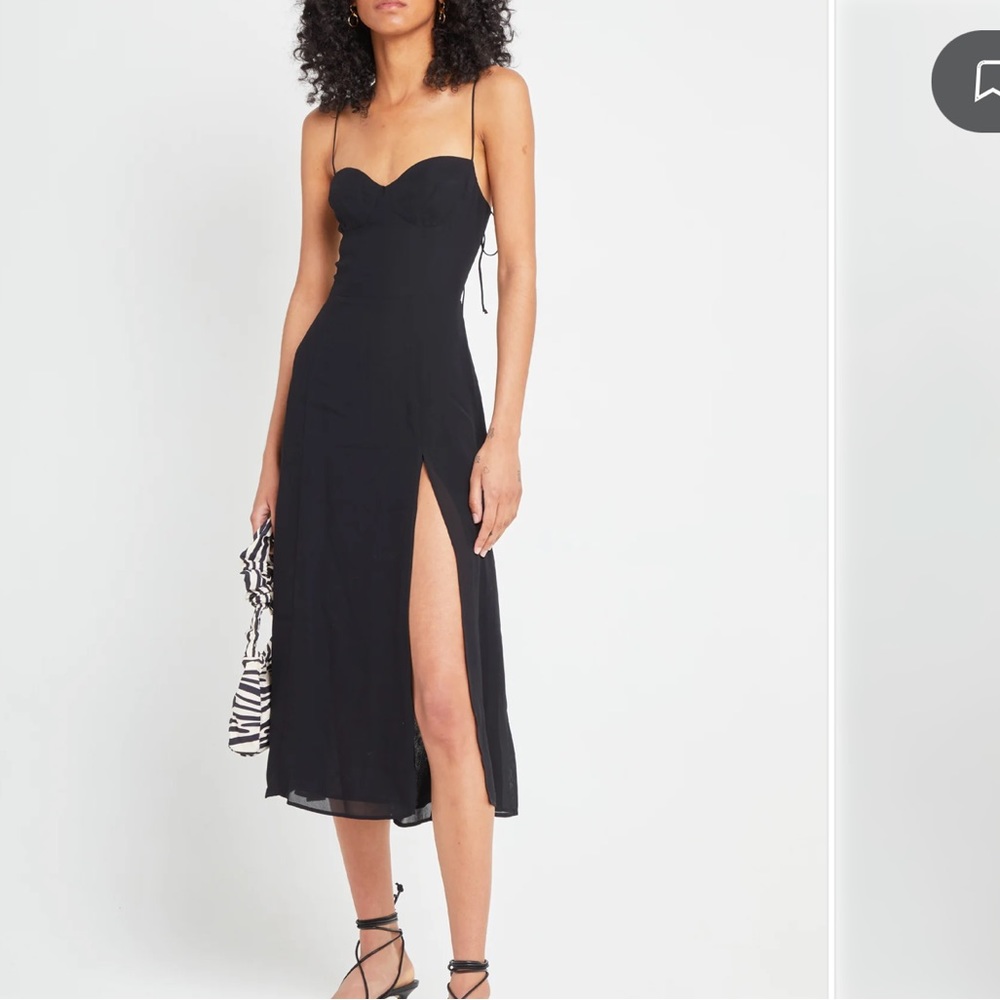 Black slip dress